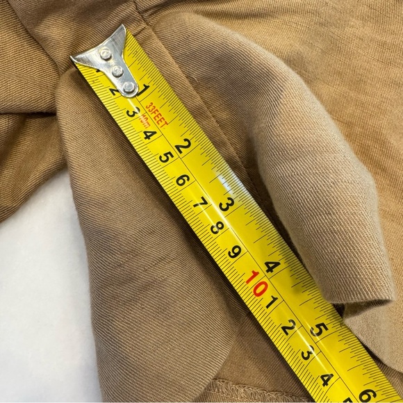 Mathew Williamson Women’s Pleated Shorts Dark Tan Linen Blend Pockets Sz 2 NWOT - Picture 9 of 13
